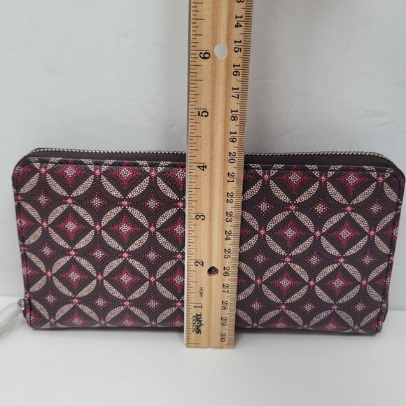 Fossil Emma Multicolor Zip Around Wallet Wristlet Clutch NWOT - Picture 8 of 8